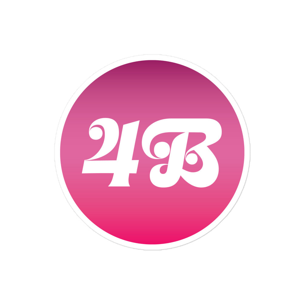 Front View Image: 4B Movement Sticker with empowering text and bold design.