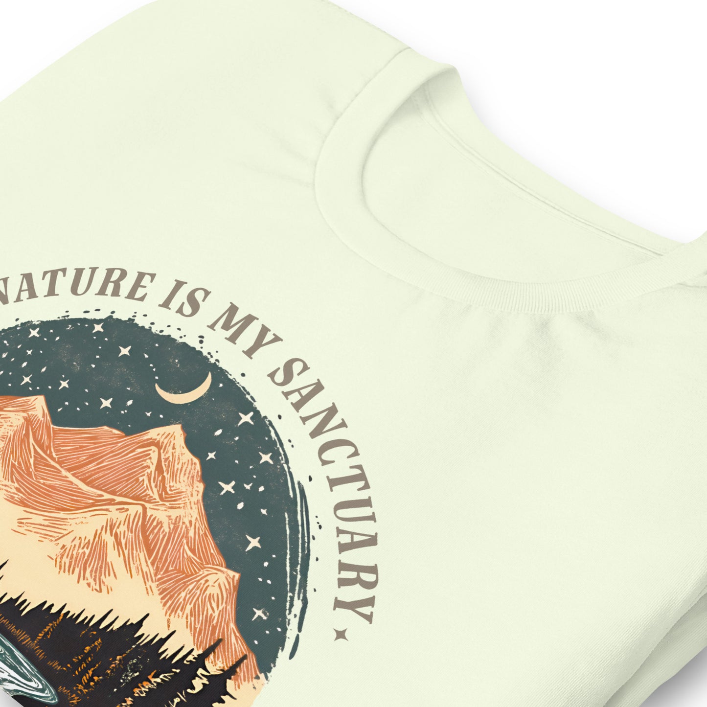 Close-Up of Design: Eco-conscious graphic promoting sustainability and climate awareness.