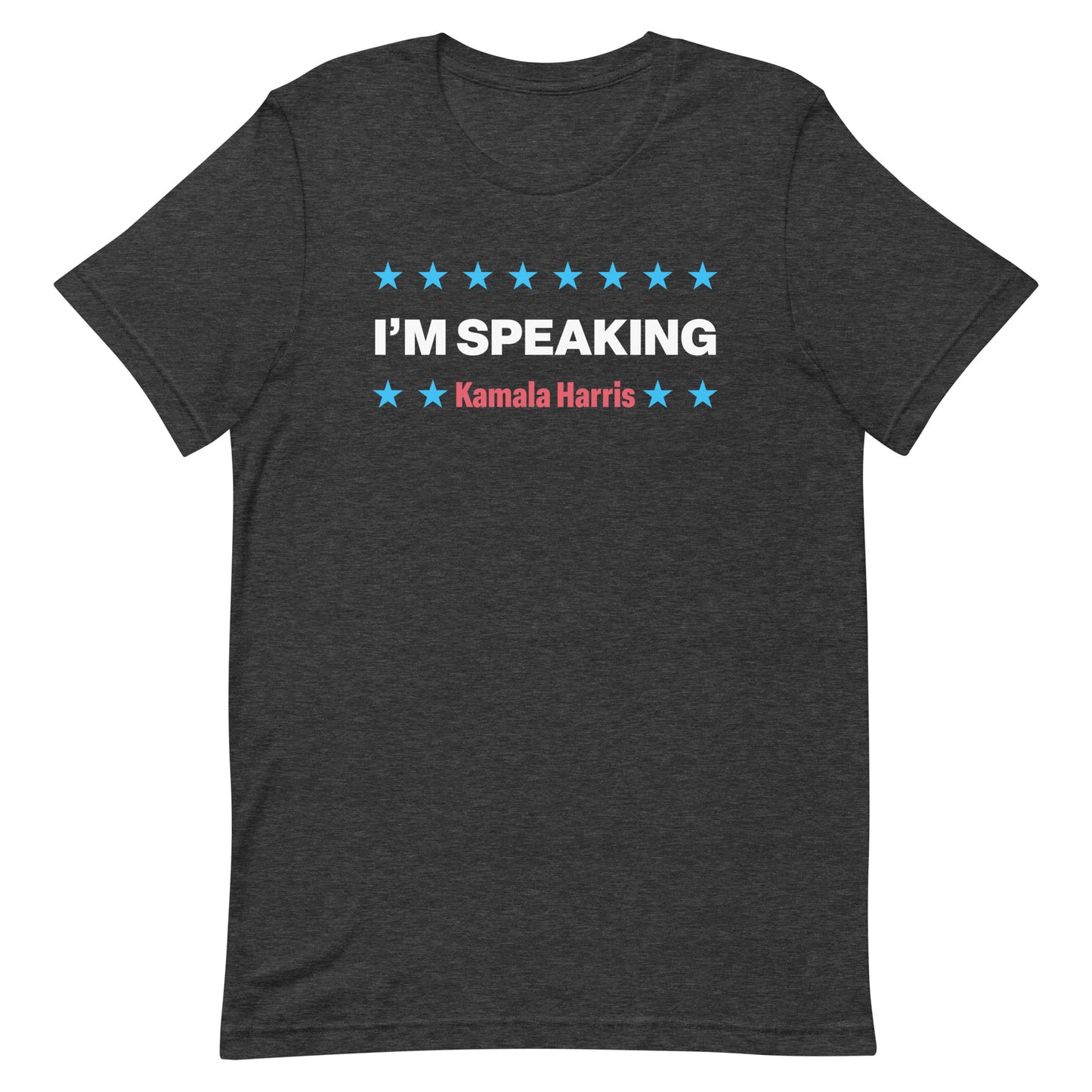 Front View Image: Kamala Harris “I’m Speaking” Unisex T-Shirt – Front View