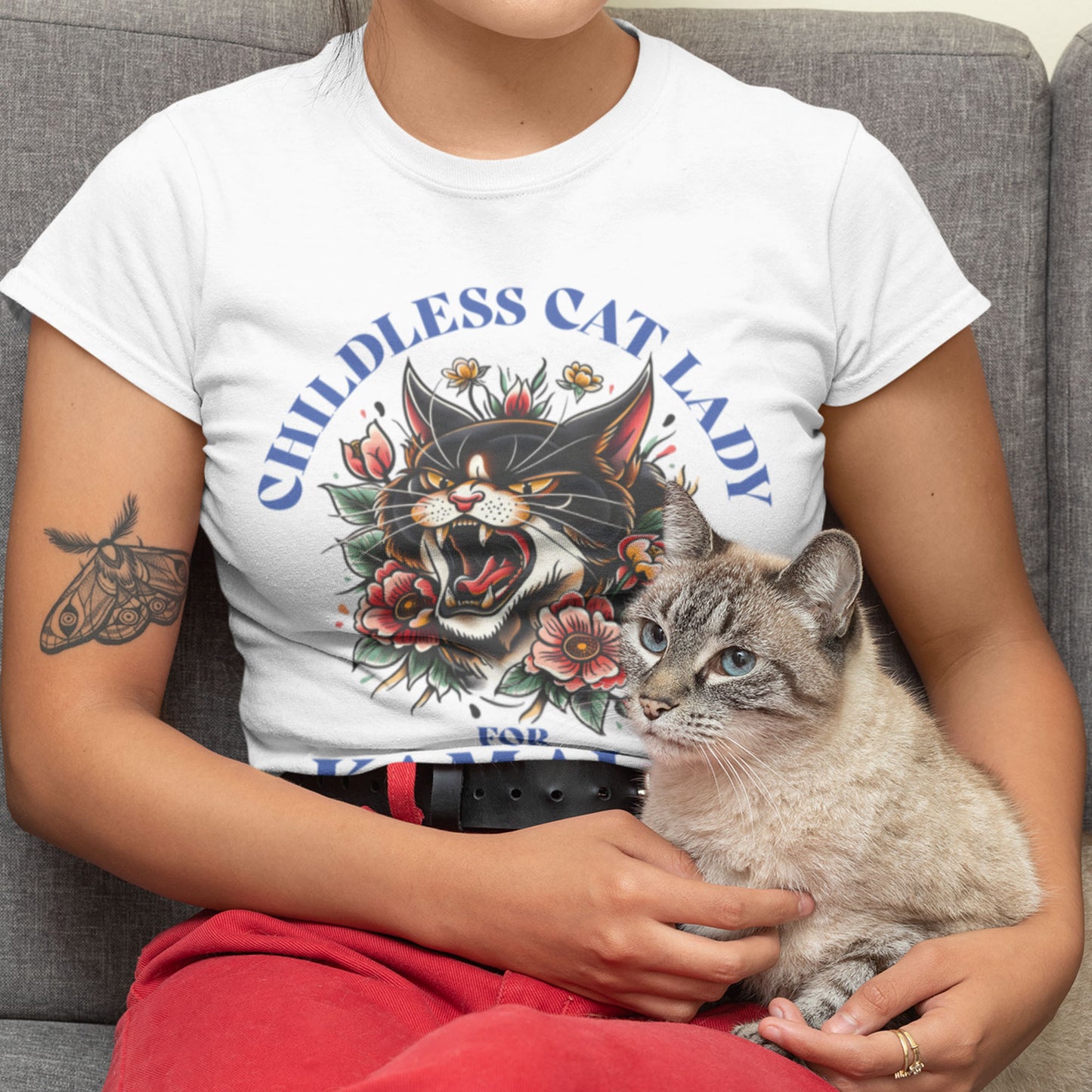 Childless Cat Lady For Kamala Unisex T-shirt