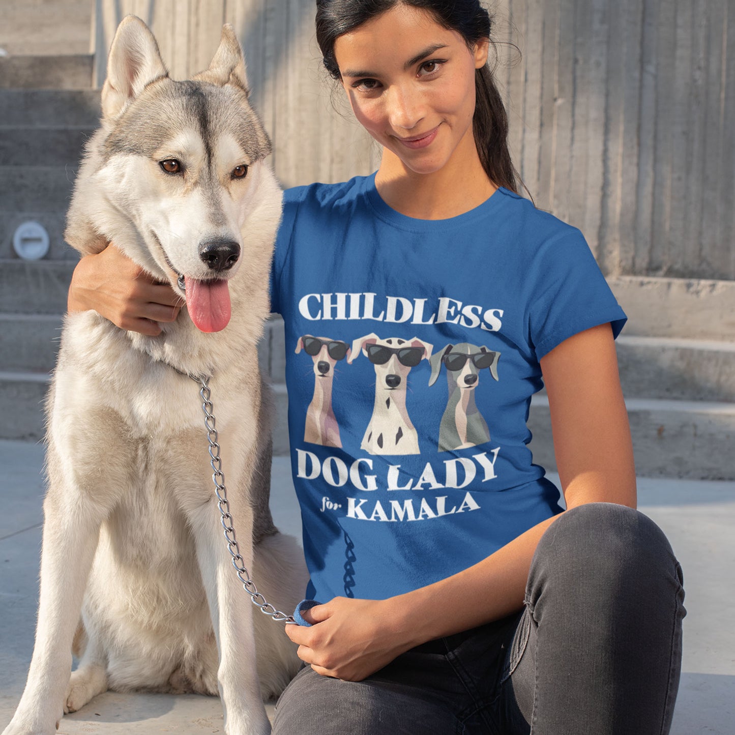 Childless Dog Lady For Kamala T-Shirt Unisex T-Shirt