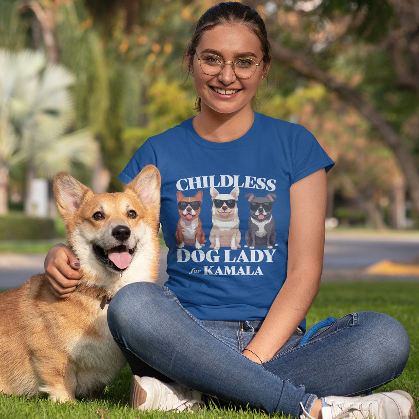 Childless Dog Lady For Kamala T-Shirt Unisex T-Shirt