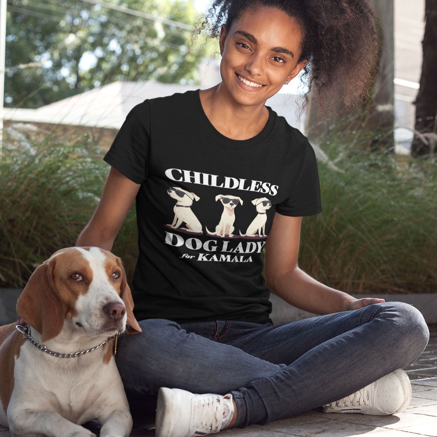 Childless Dog Lady For Kamala T-Shirt Unisex T-Shirt