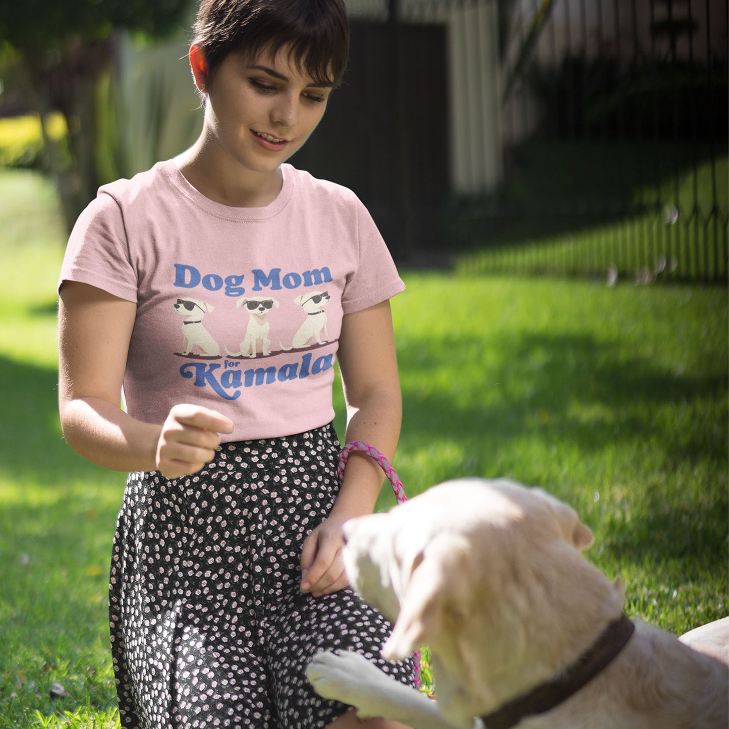 Dog Mom For Kamala Harris Unisex T-Shirt