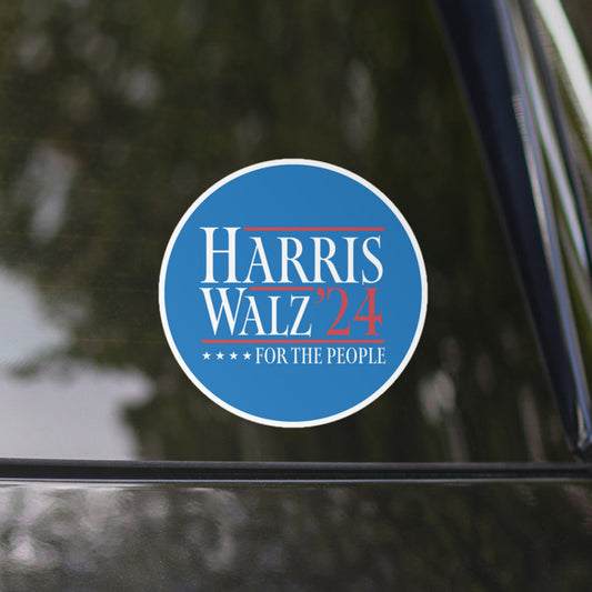 Kamala Harris Tim Walz For The People 2024 Bubble-Free Stickers