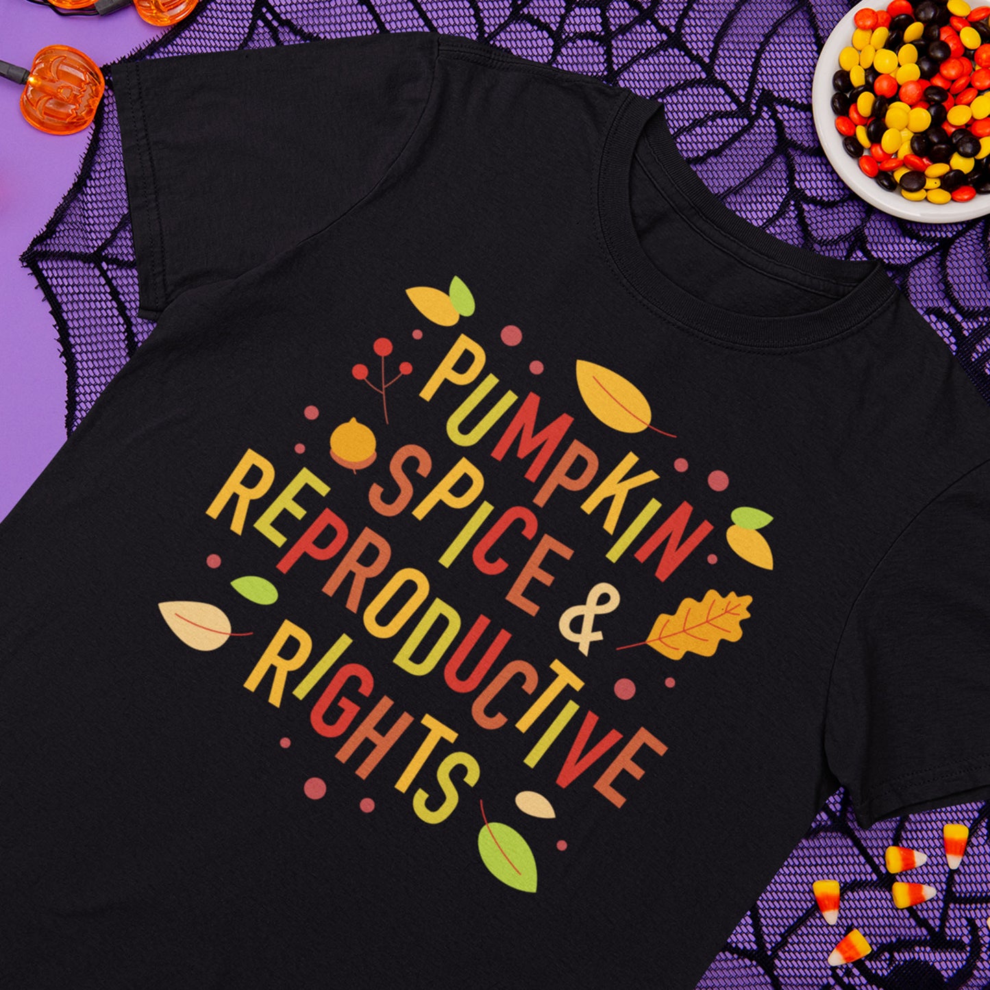 Pumpkin Spice and Reproductive Rights Feminist Halloween Unisex T-Shirt