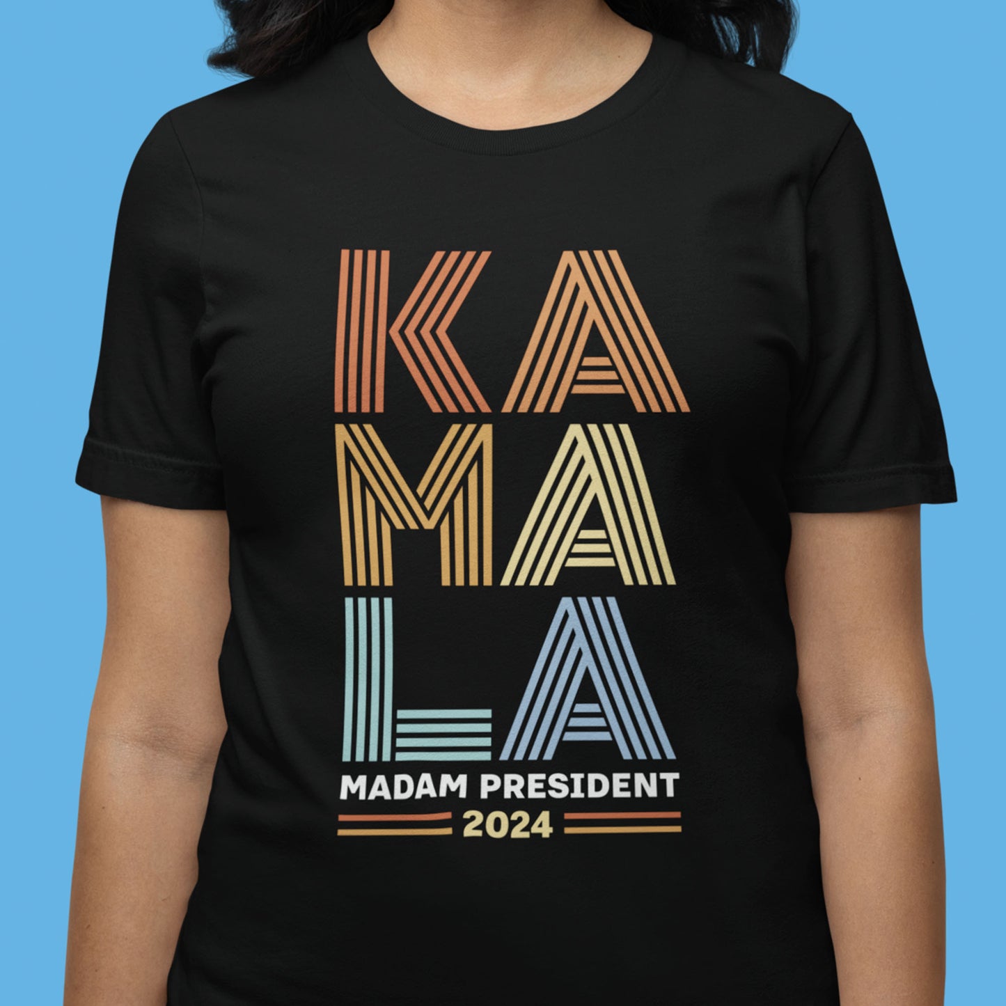 Retro KAMALA Harris Madam President 2024  Unisex T-shirt