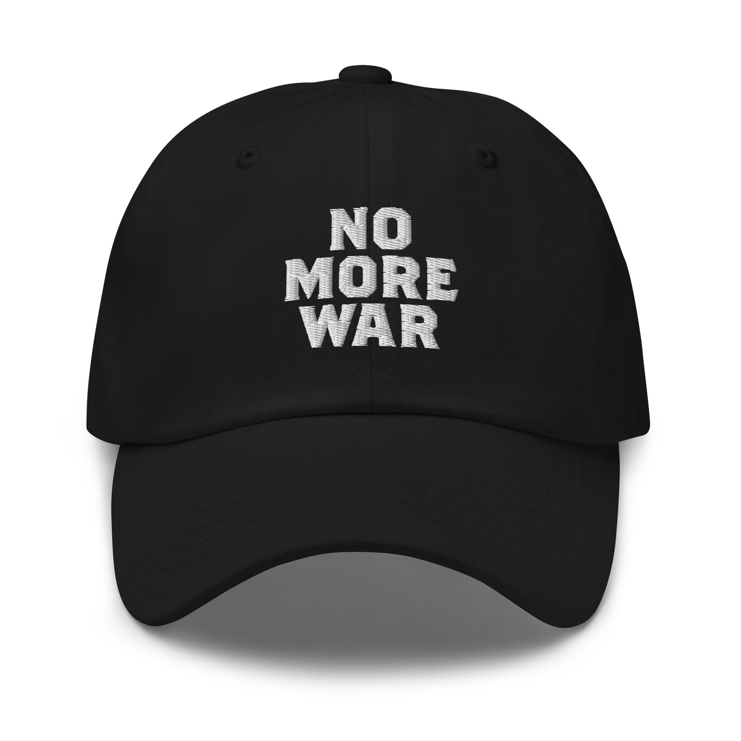 Front view of the No More War Anti-War Peace Activist Dad Hat