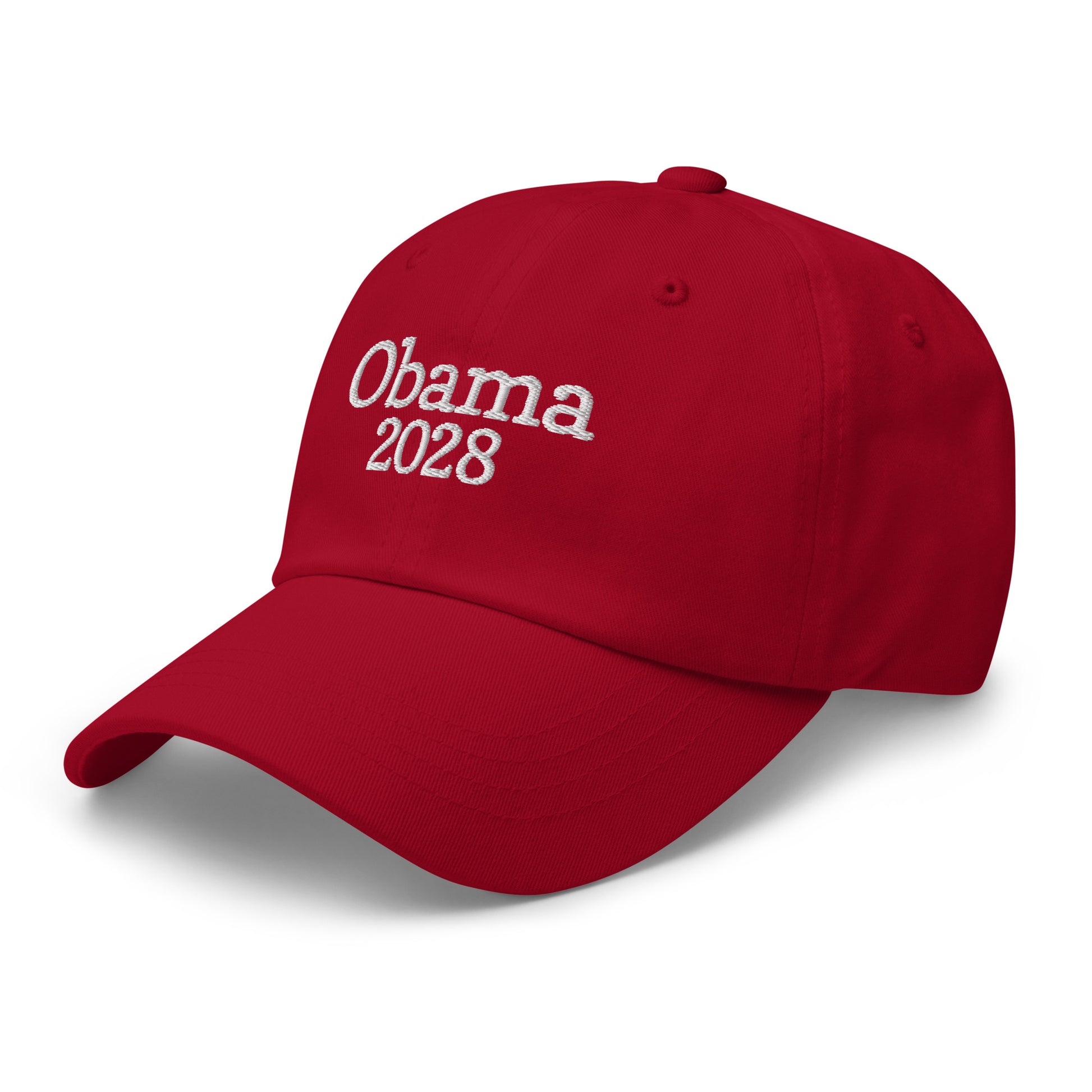 Side Front View Image: Obama 2028 Political Dad Hat Front View