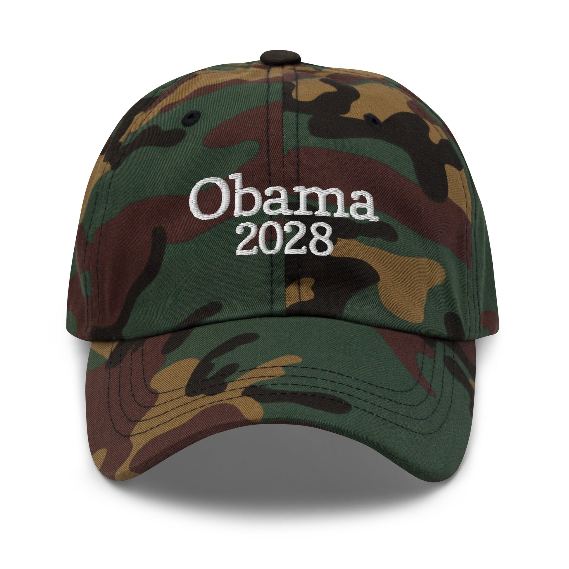 Front View Image: Obama 2028 Political Dad Hat Front View