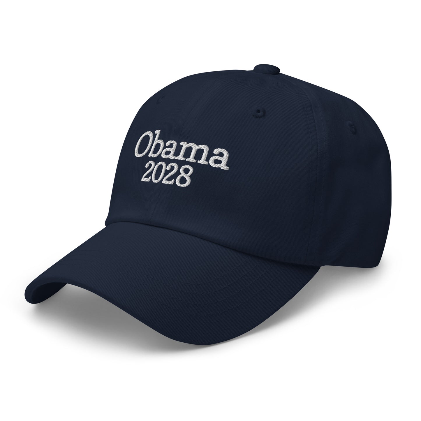 Side Front View Image: Obama 2028 Political Dad Hat Front View