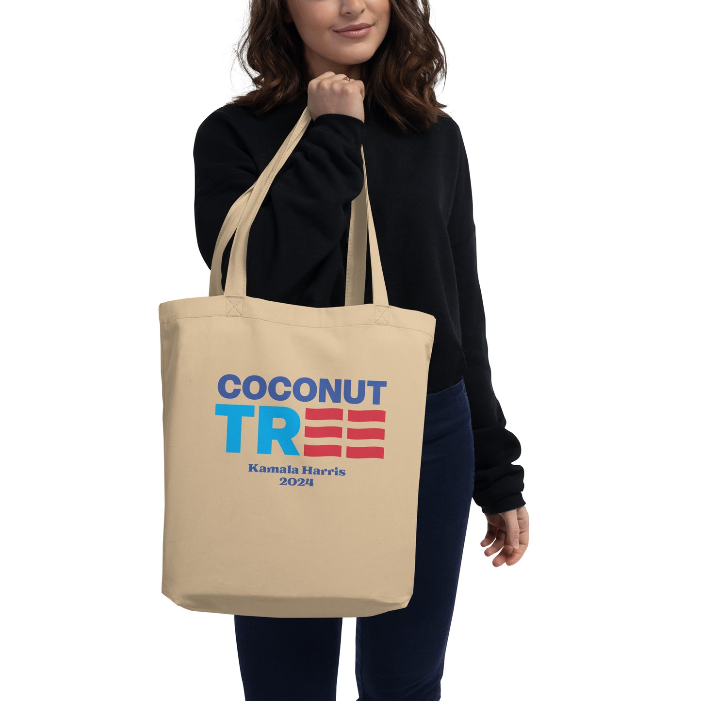 Coconut Tree Kamala Harris 2024 Eco Tote Bag