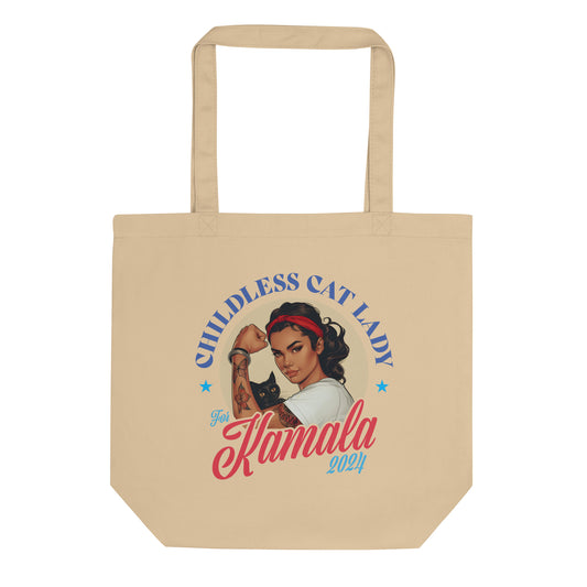 Childless Cat Lady For Kamala Eco Tote Bag