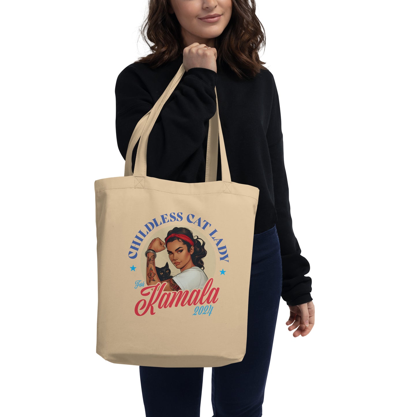 Childless Cat Lady For Kamala Eco Tote Bag