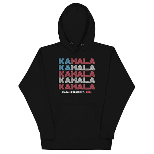 American Flag KAMALA Harris Madam President Unisex Hoodie