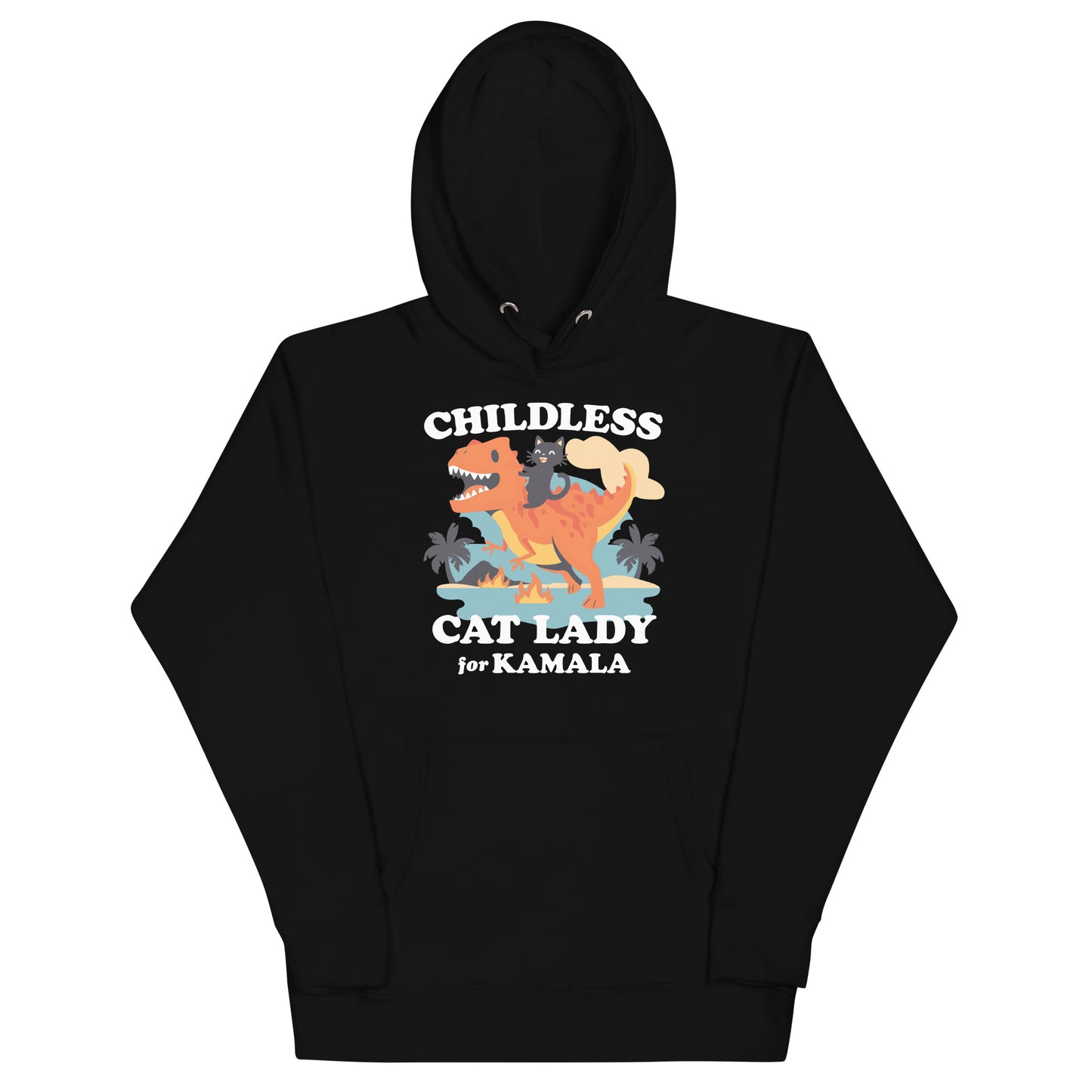 Childless Cat Lady For Kamala Unisex Hoodie