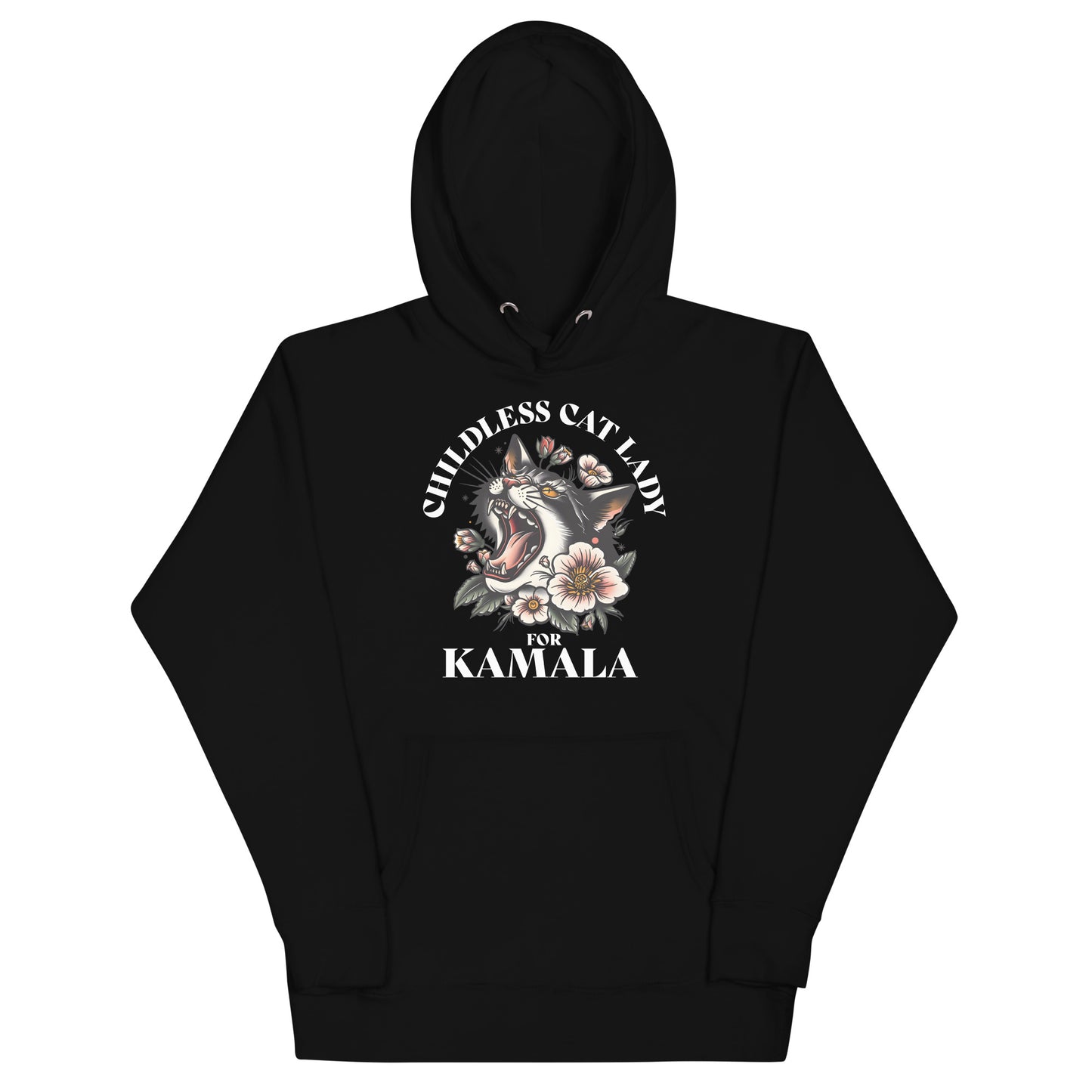 Childless Cat Lady For Kamala Unisex Hoodie