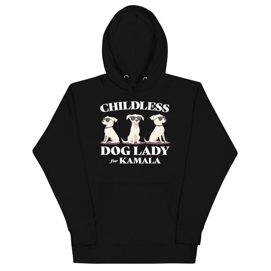 Childless Dog Lady For Kamala Unisex Hoodie