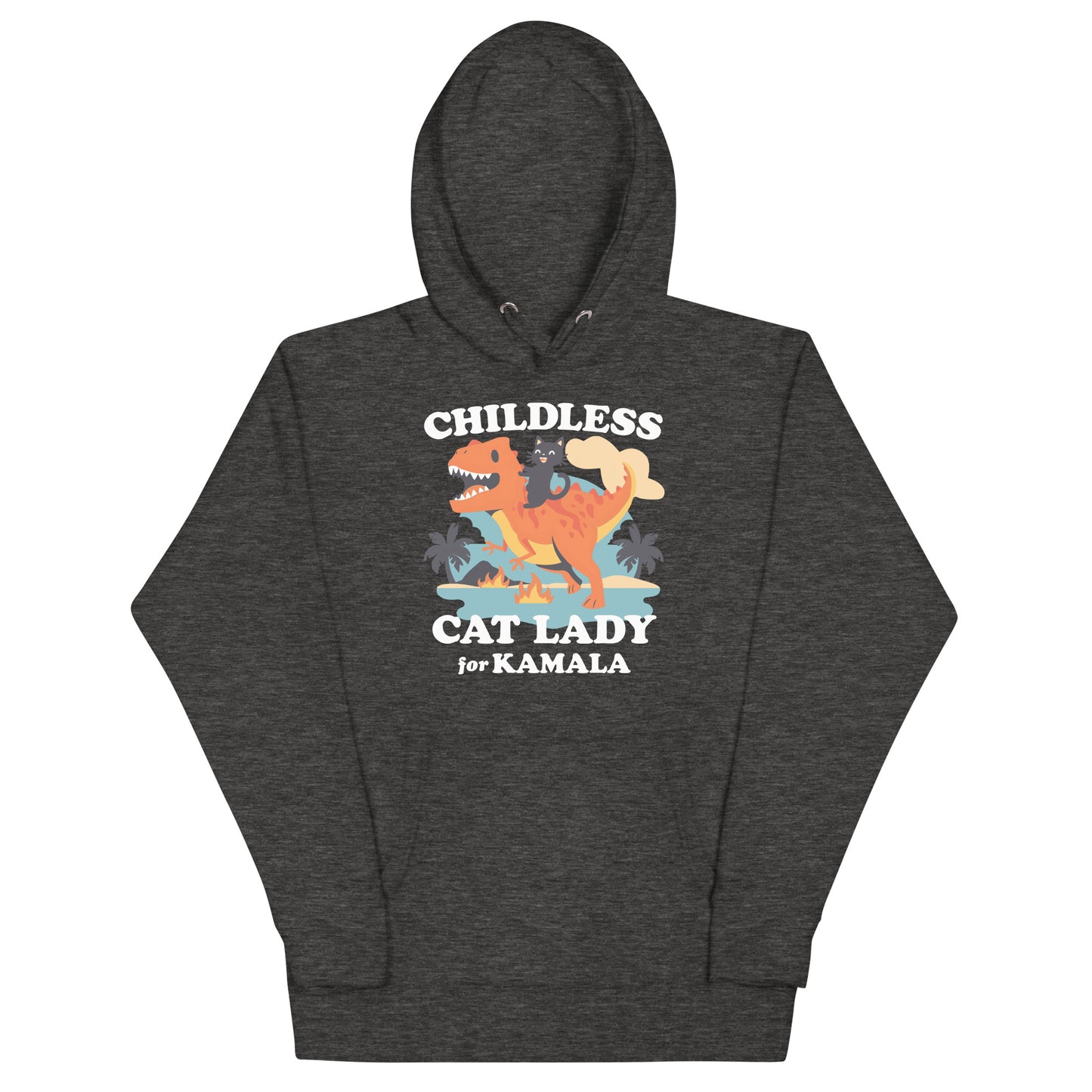 Childless Cat Lady For Kamala Unisex Hoodie