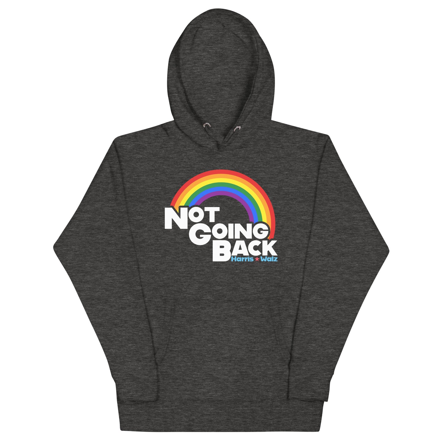 Not Going Back Kamala Harris Tim Walz For LGBTQ+ Unisex Hoodie