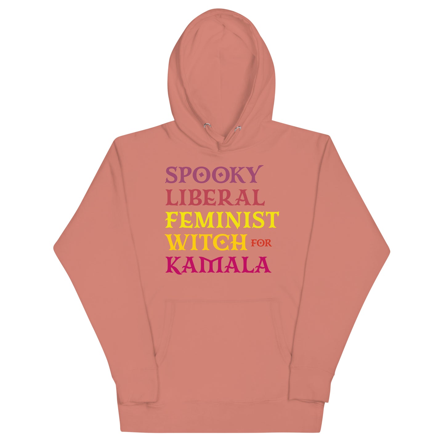 Spooky Liberal Feminist Witch For Kamala Harris Feminist Halloween Unisex Hoodie