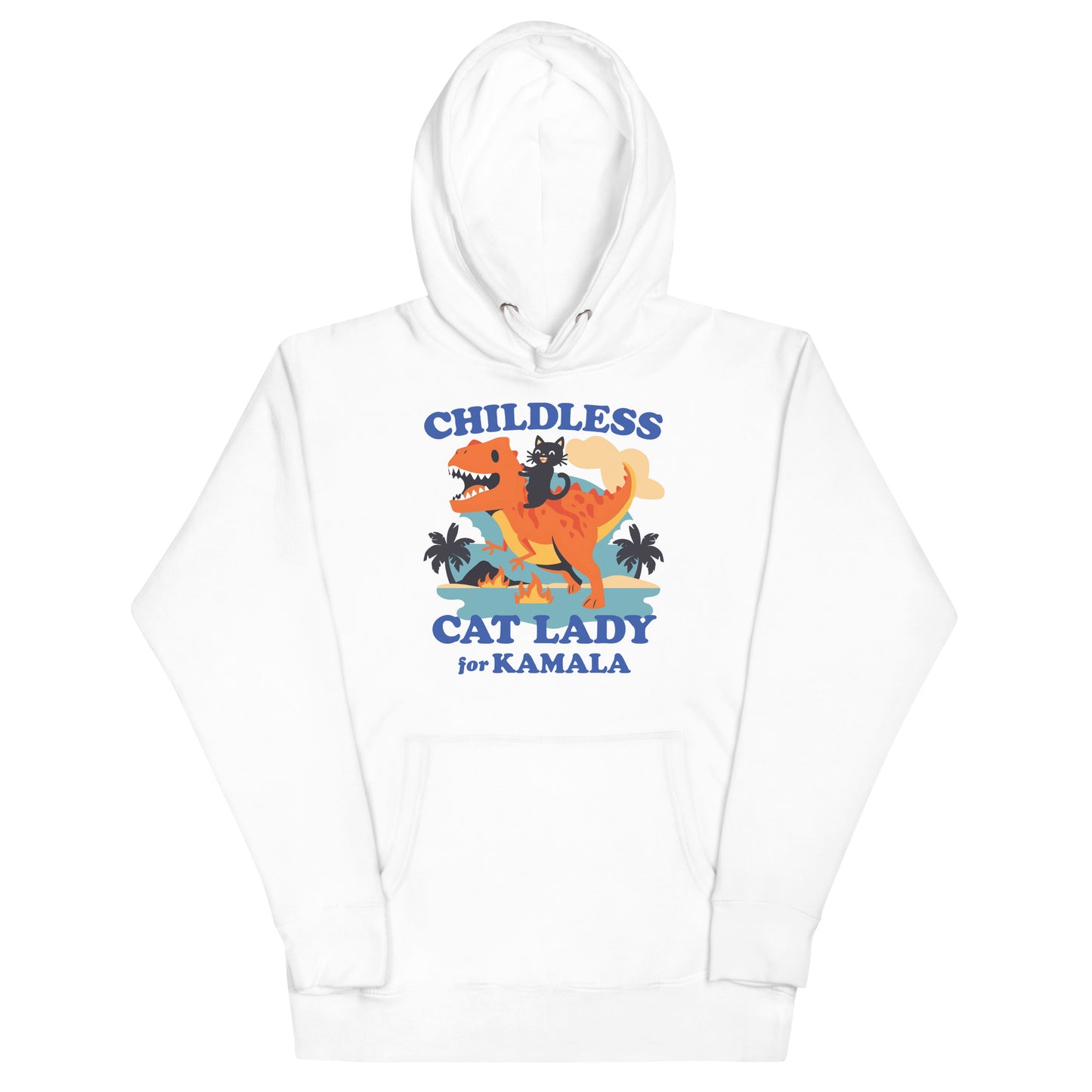 Childless Cat Lady For Kamala Unisex Hoodie