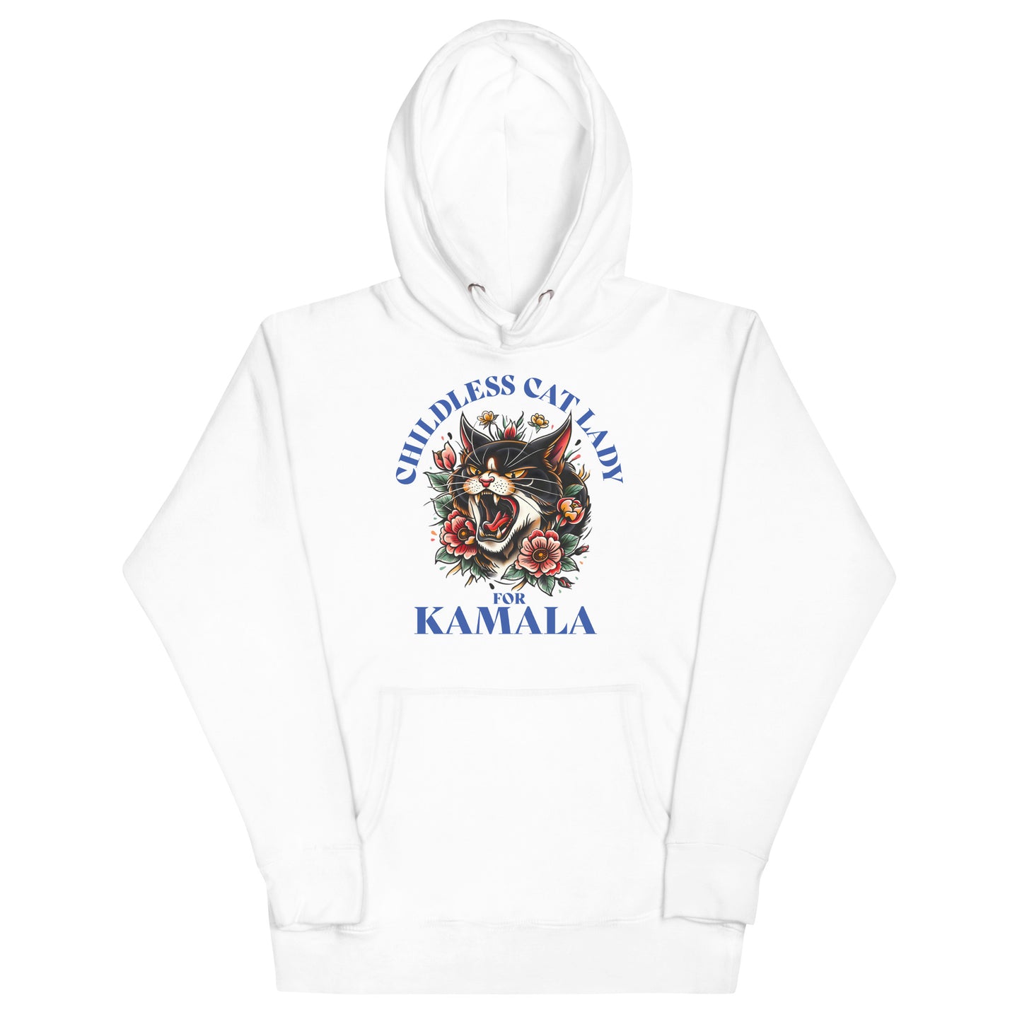 Childless Cat Lady For Kamala Unisex Hoodie