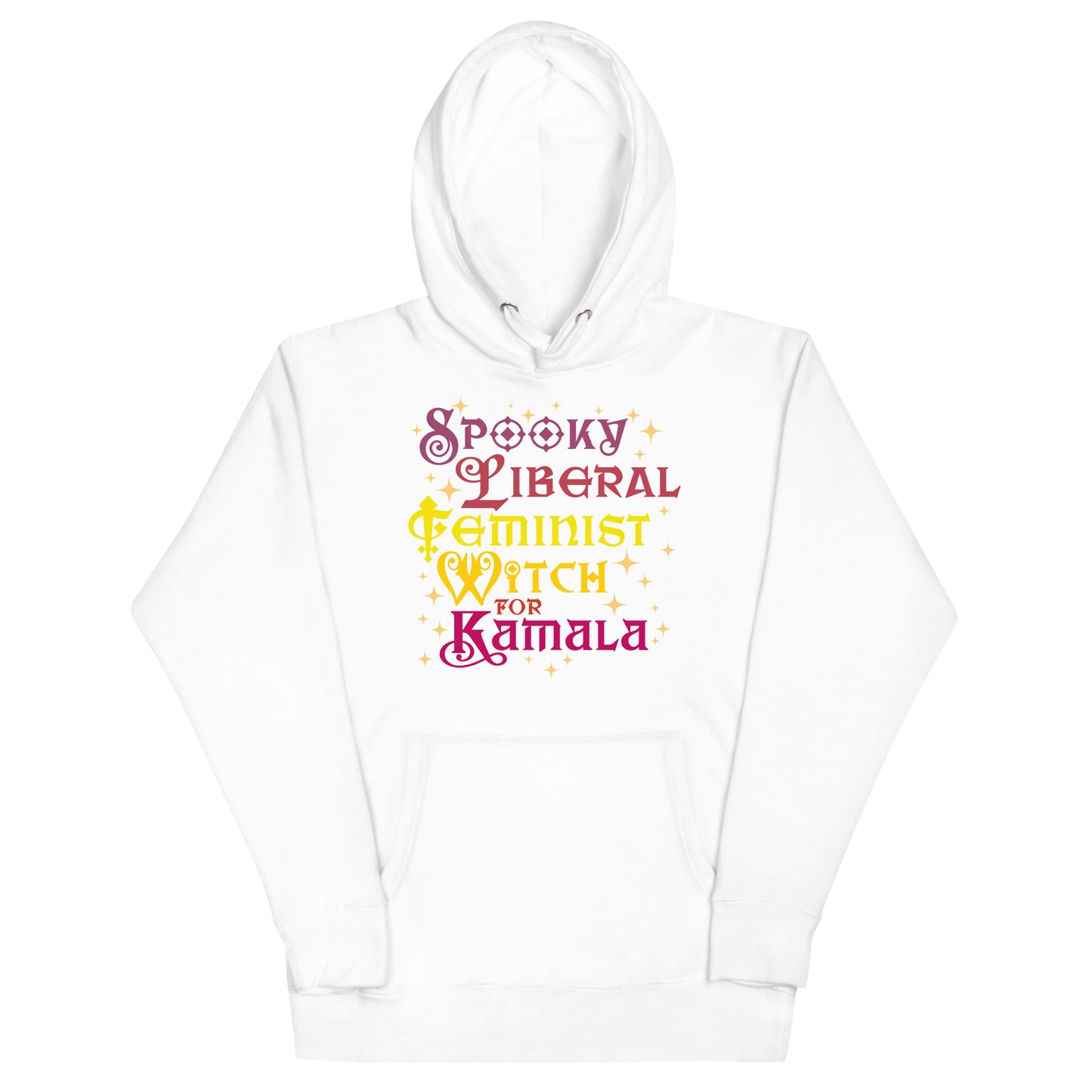 Spooky Liberal Feminist Witch For Kamala Harris Feminist Halloween Unisex Hoodie