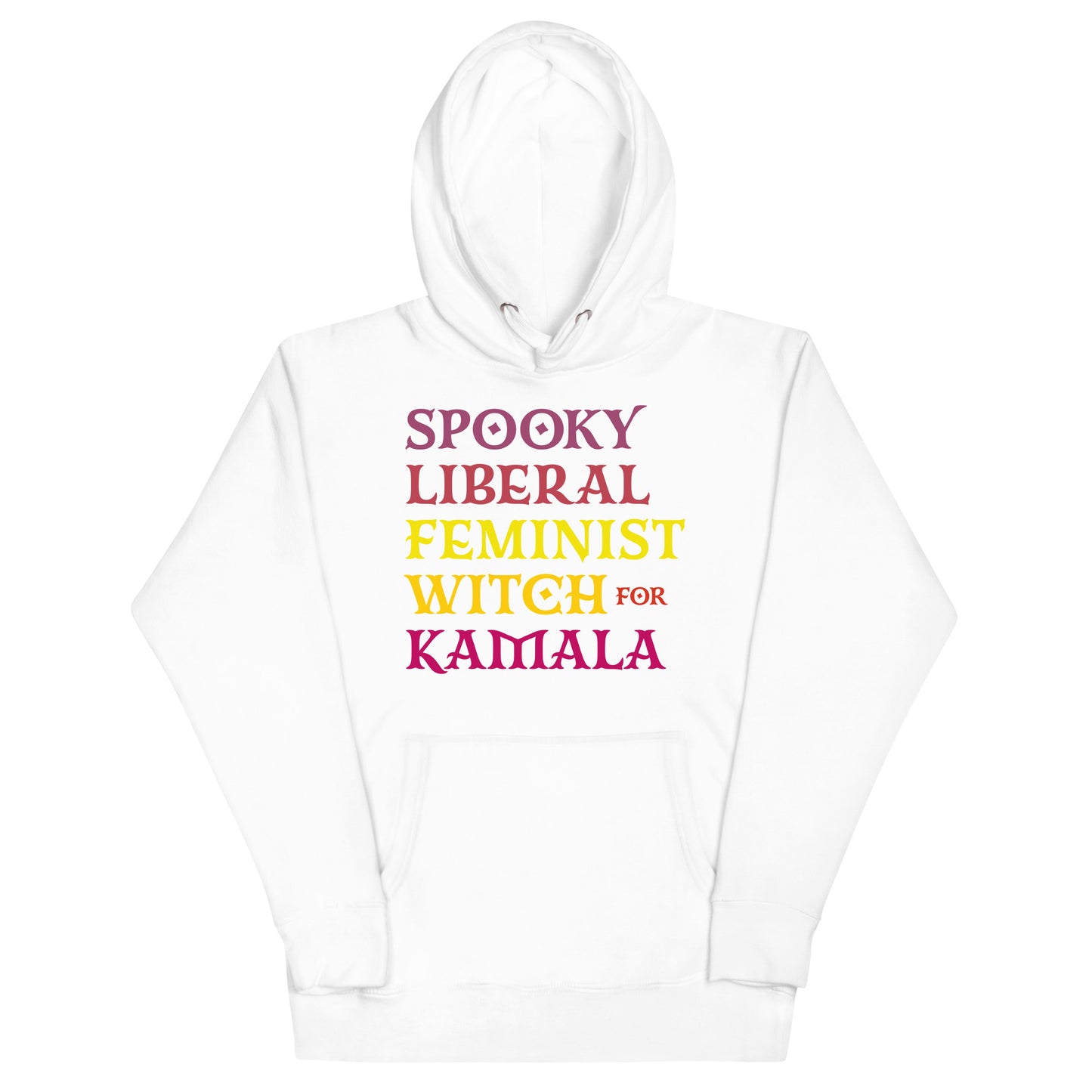 Spooky Liberal Feminist Witch For Kamala Harris Feminist Halloween Unisex Hoodie