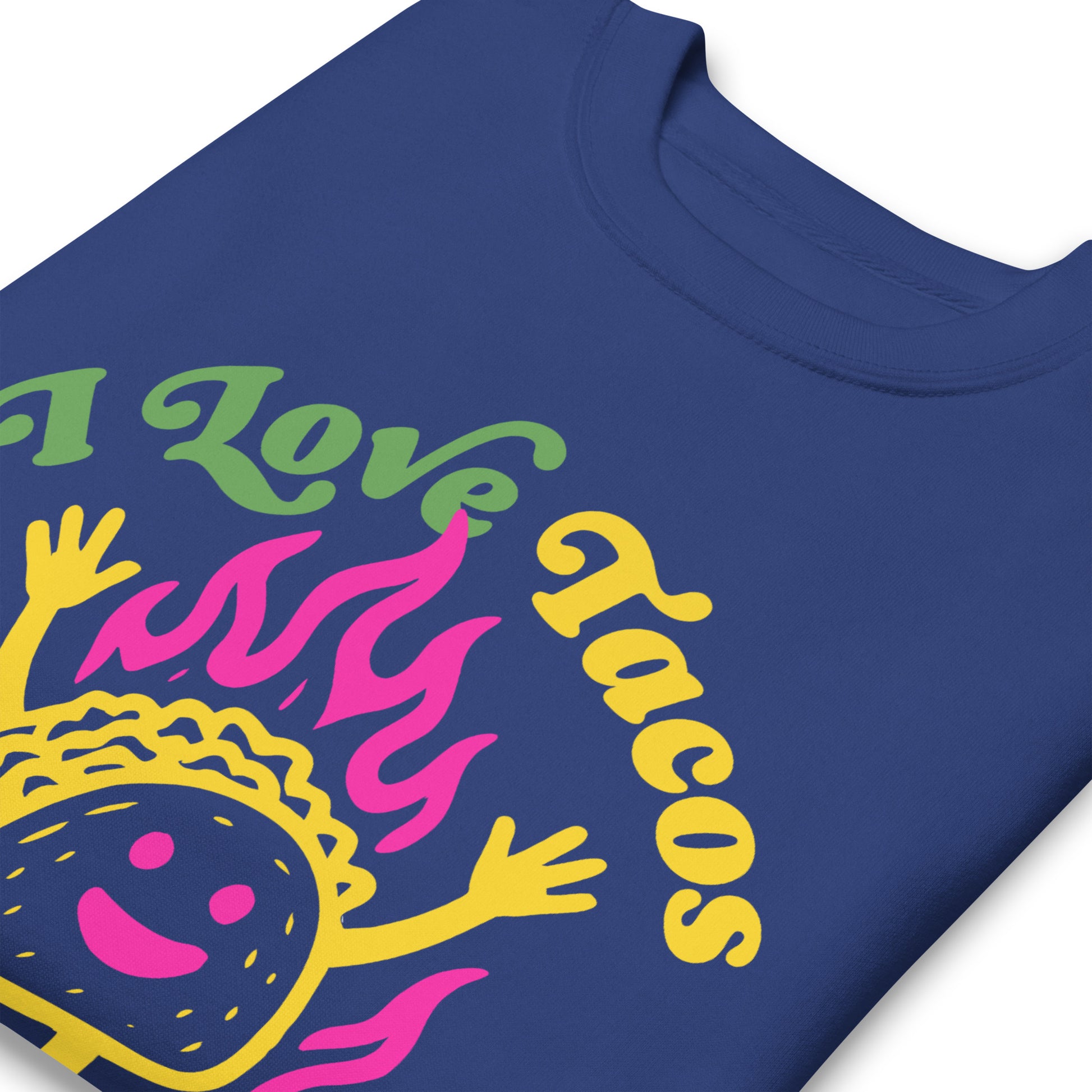 Close-Up of Design: “Close-up of fiery taco graphic symbolizing pro-Mexico political statement”