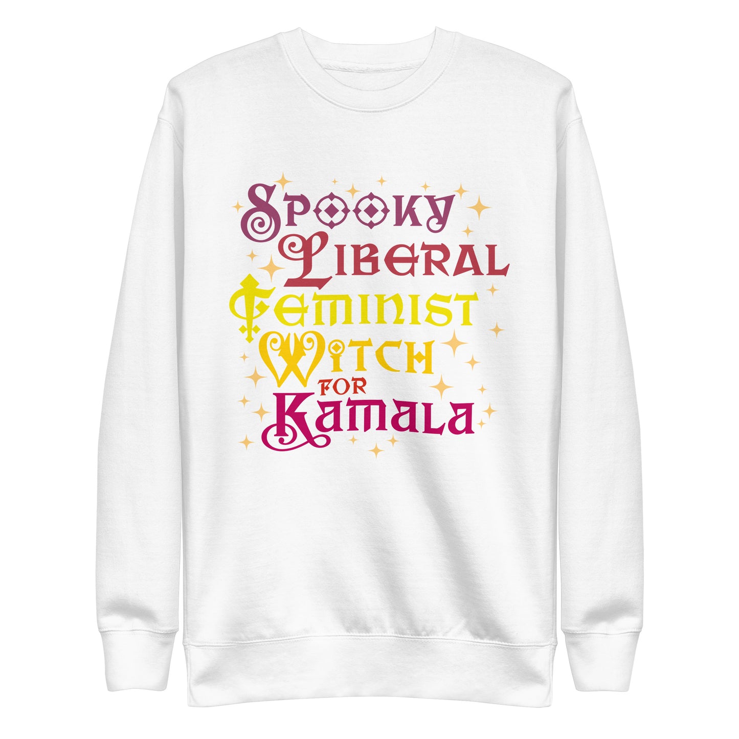 Spooky Liberal Feminist Witch For Kamala Harris Feminist Halloween Unisex Premium Sweatshirt