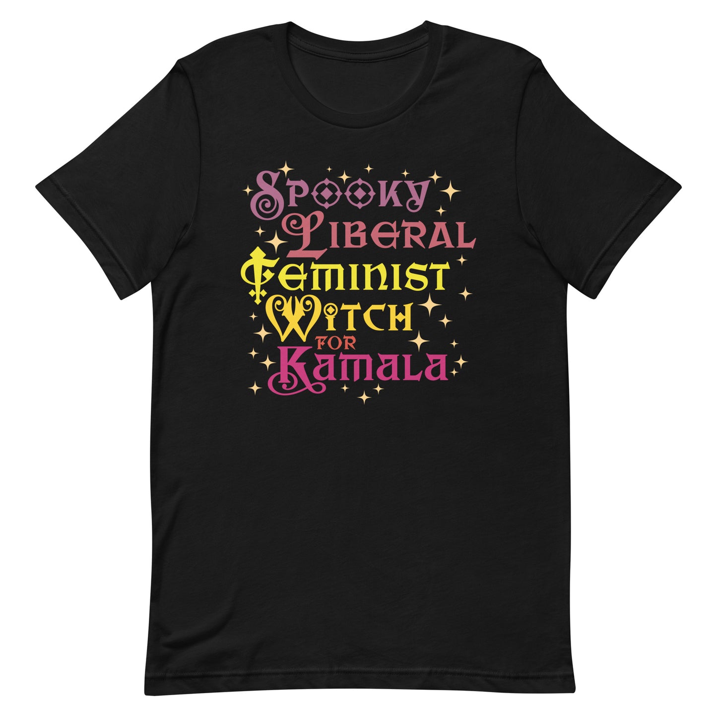 Spooky Liberal Feminist Witch For Kamala Harris Feminist Halloween Unisex T-Shirt