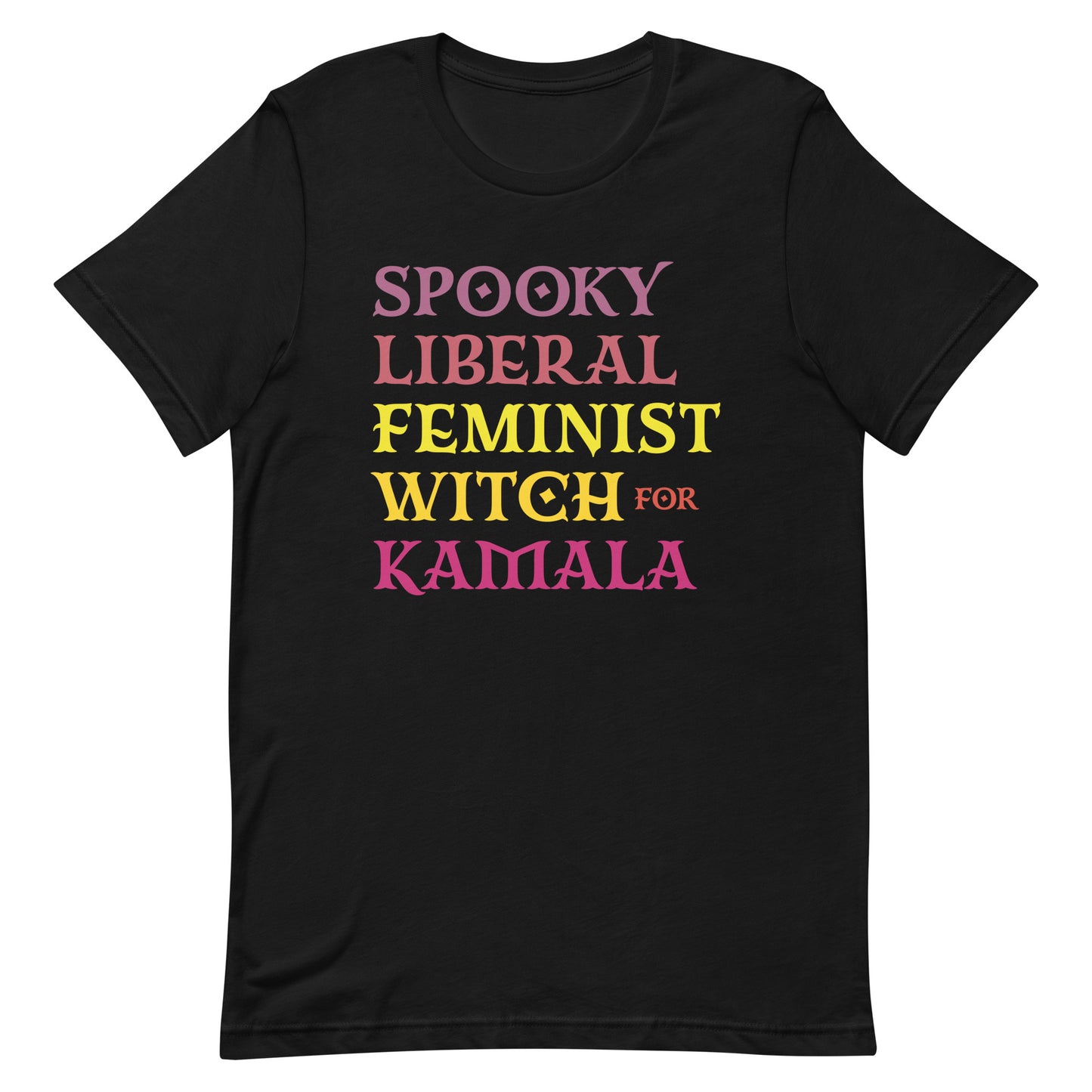 Spooky Liberal Feminist Witch For Kamala Harris Feminist Halloween Unisex T-Shirt