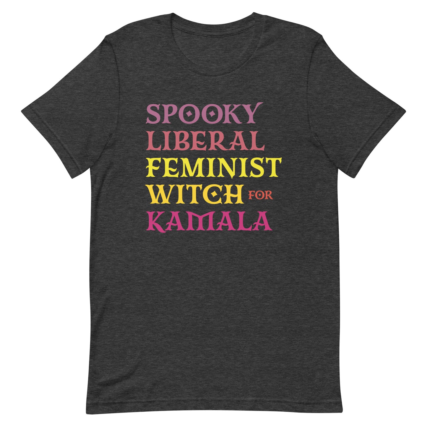 Spooky Liberal Feminist Witch For Kamala Harris Feminist Halloween Unisex T-Shirt