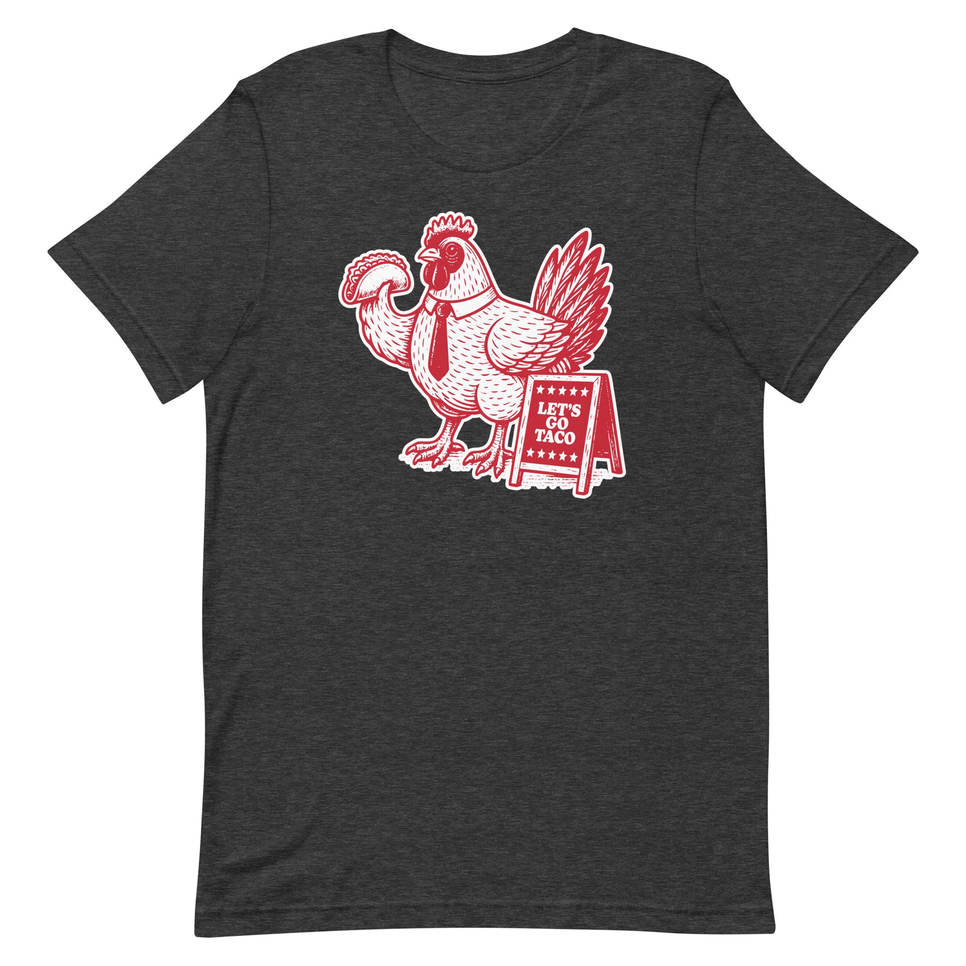 Front View Image: Let’s Go T.A.C.O. Trump Always Chickens Out Shirt