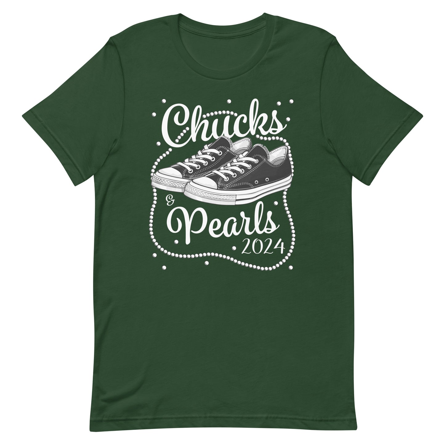 Chucks & Pearls 2024 Kamala Harris Unisex T-shirt