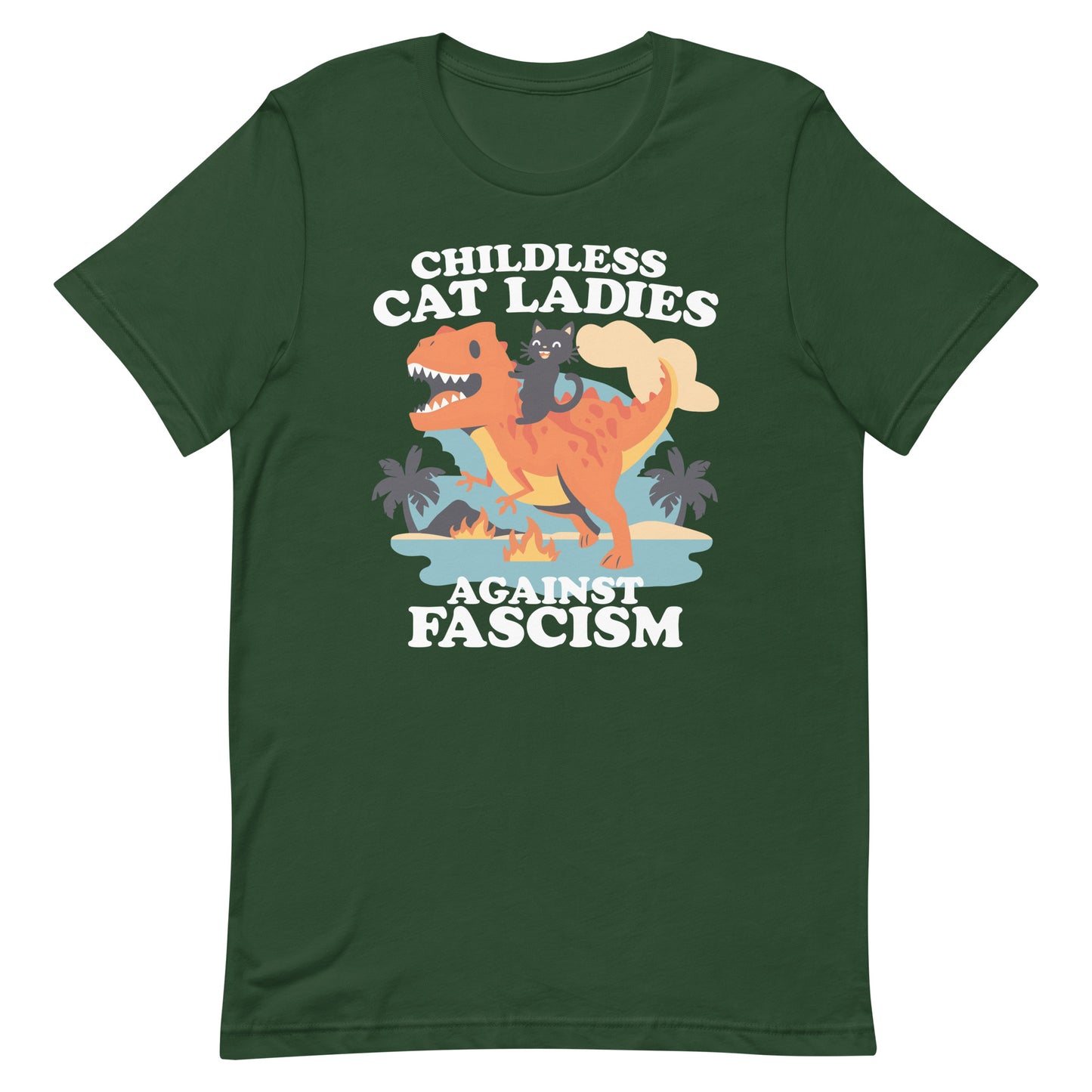 Childless Cat Ladies Against Fascism Unisex T-shirt