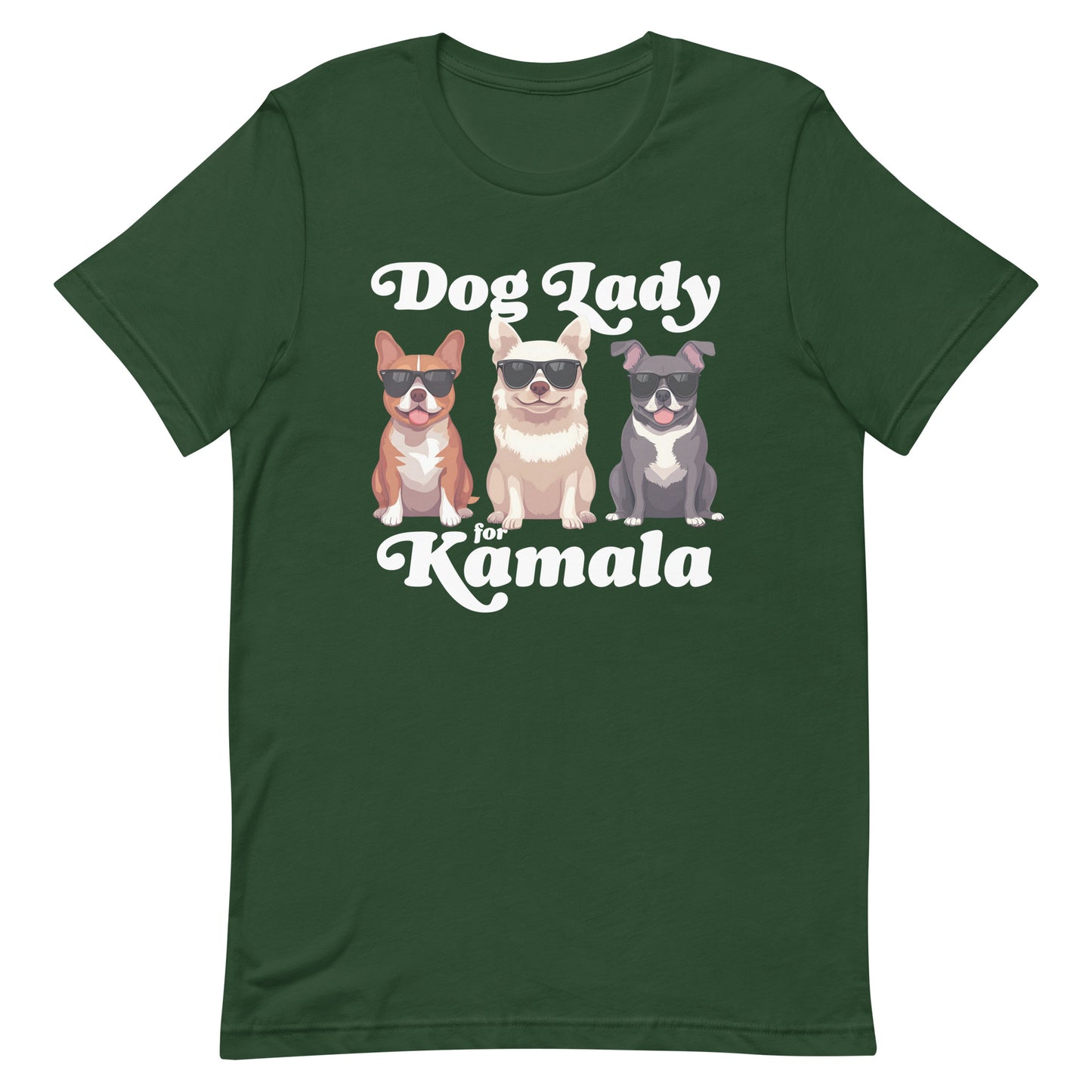 Dog Lady For Kamala Harris Unisex T-Shirt