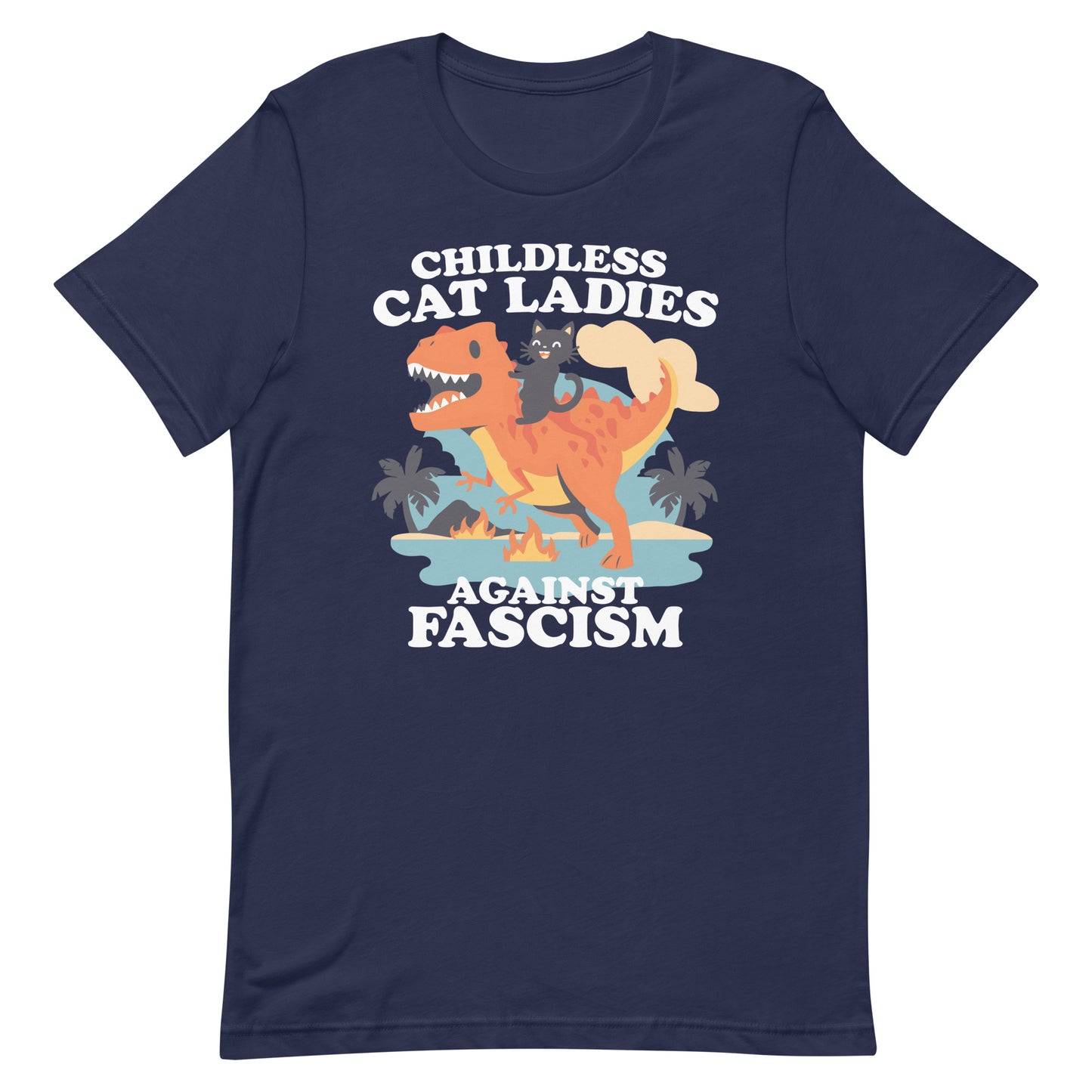 Childless Cat Ladies Against Fascism Unisex T-shirt