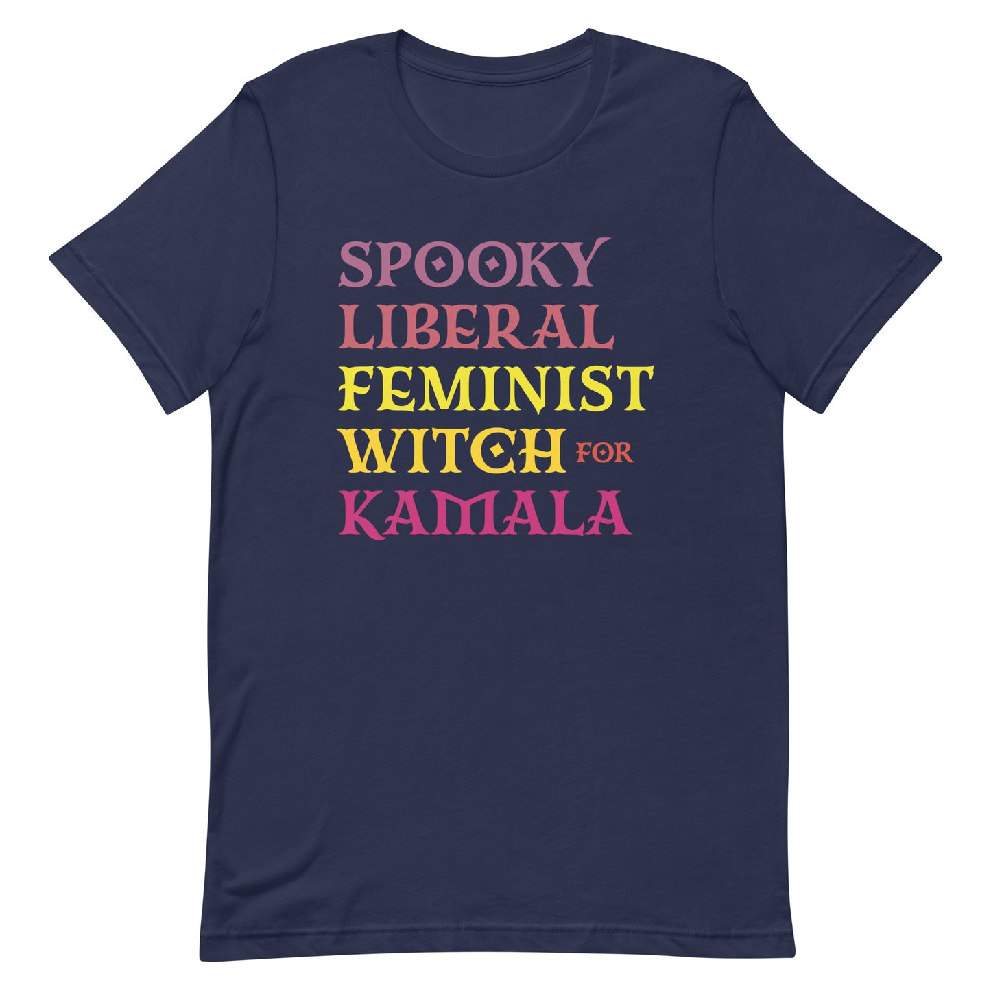 Spooky Liberal Feminist Witch For Kamala Harris Feminist Halloween Unisex T-Shirt