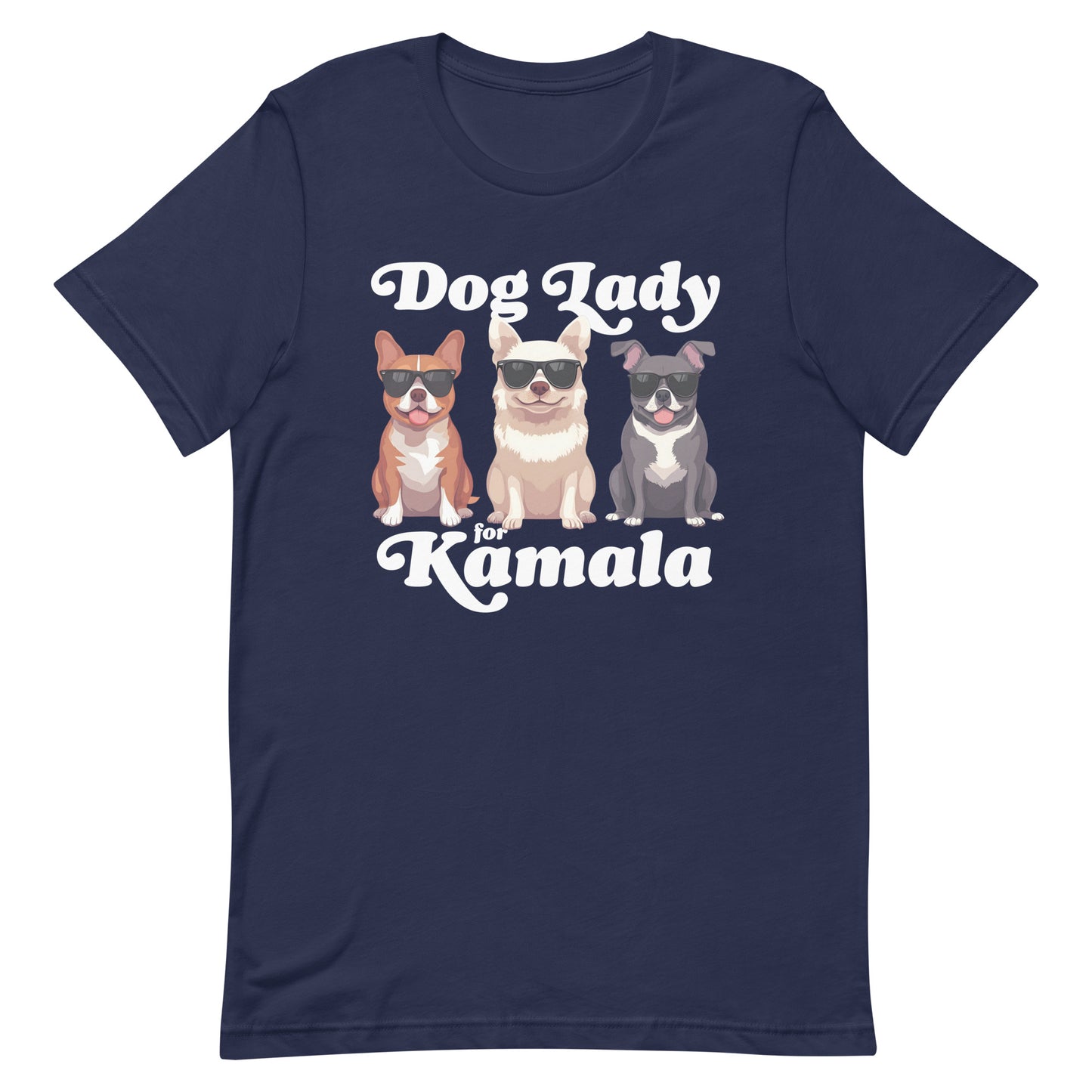 Dog Lady For Kamala Harris Unisex T-Shirt