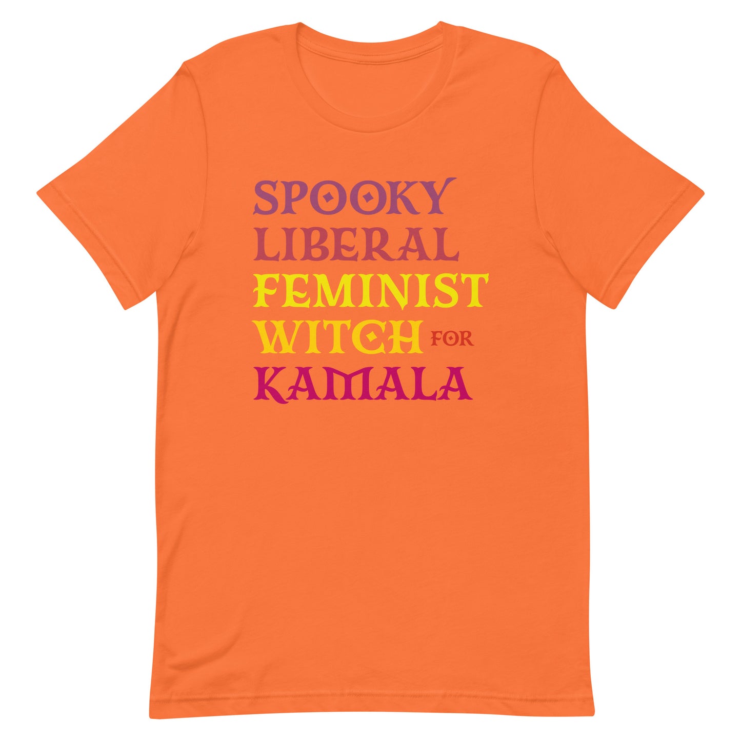 Spooky Liberal Feminist Witch For Kamala Harris Feminist Halloween Unisex T-Shirt