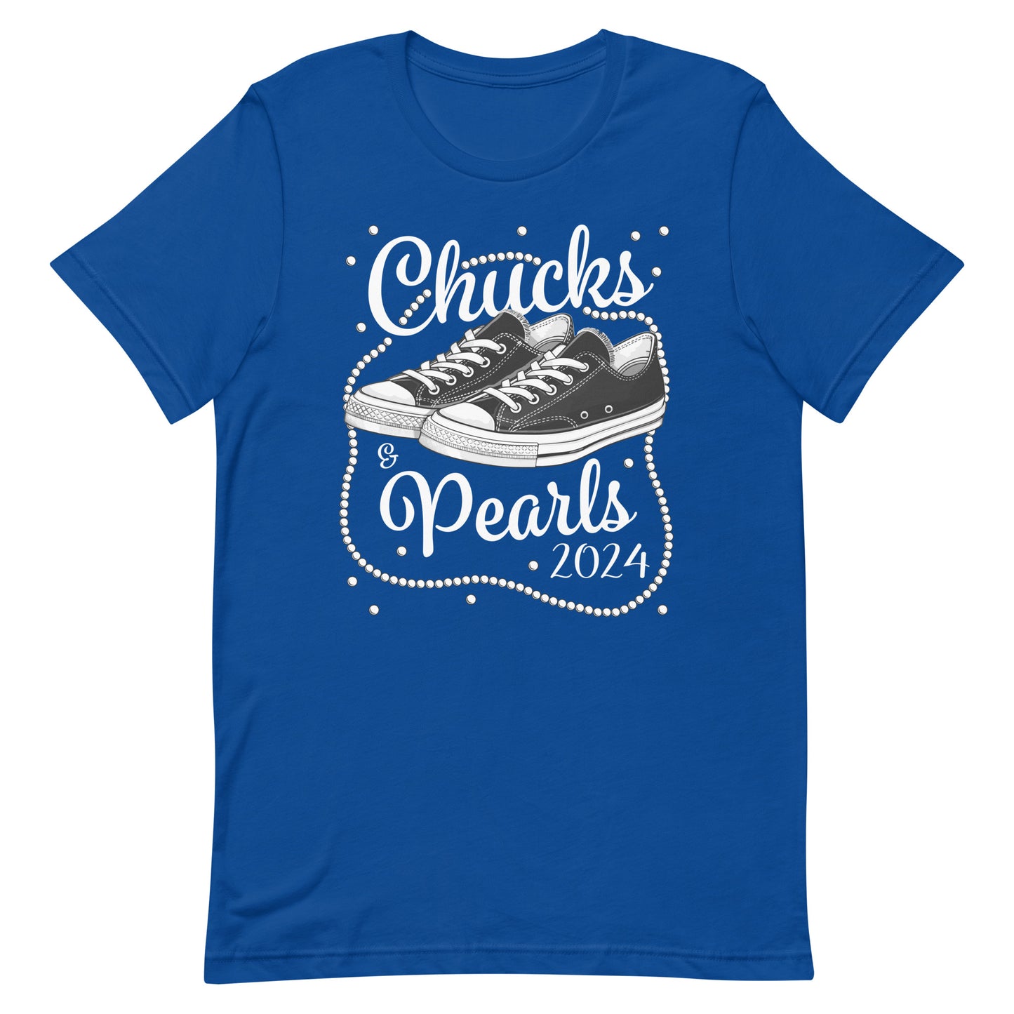 Chucks & Pearls 2024 Kamala Harris Unisex T-shirt