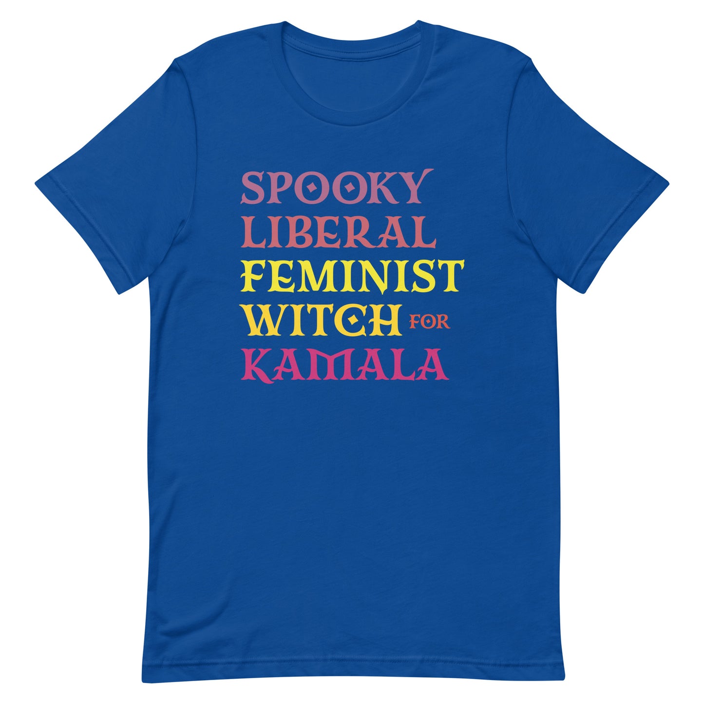 Spooky Liberal Feminist Witch For Kamala Harris Feminist Halloween Unisex T-Shirt