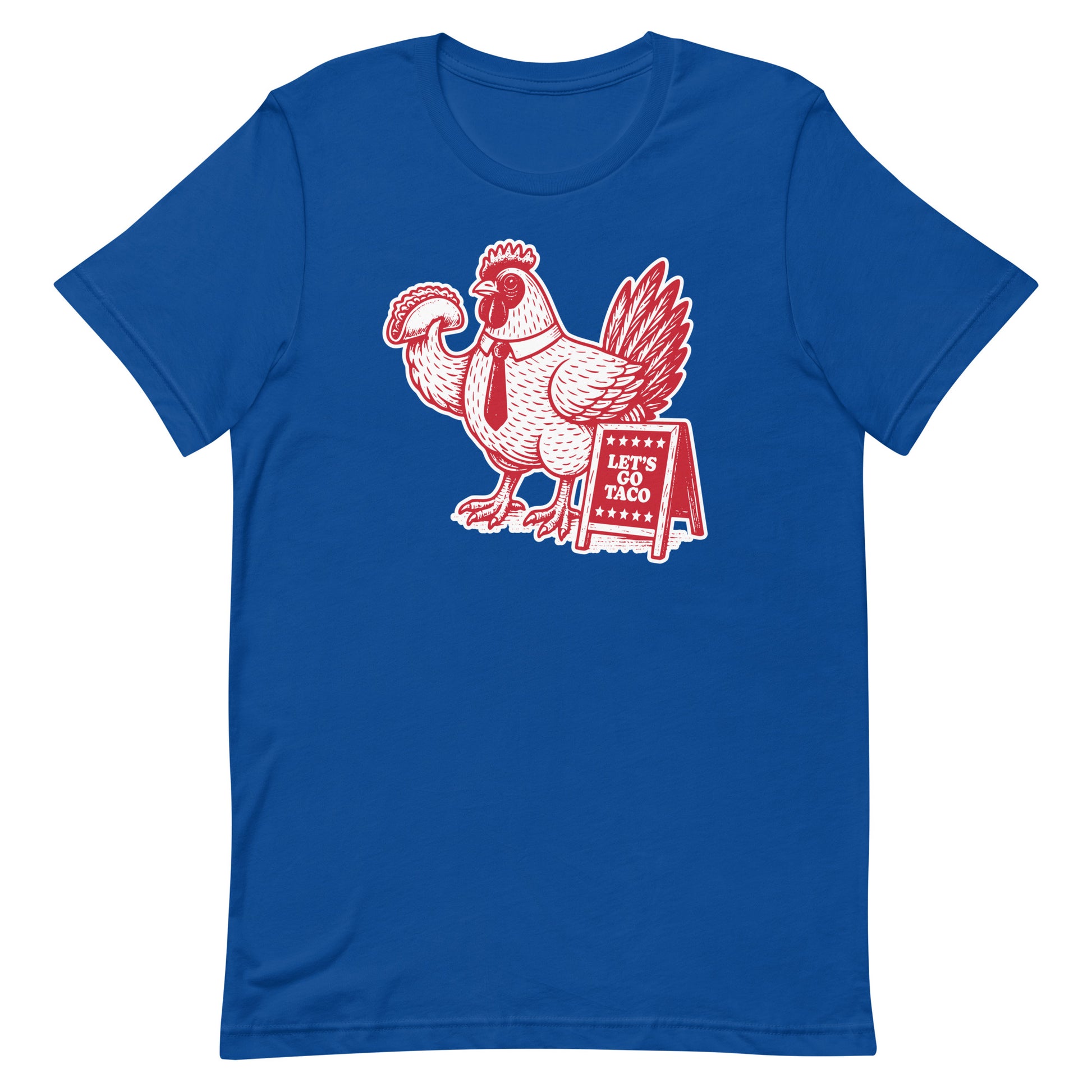 Front View Image: Let’s Go T.A.C.O. Trump Always Chickens Out Shirt
