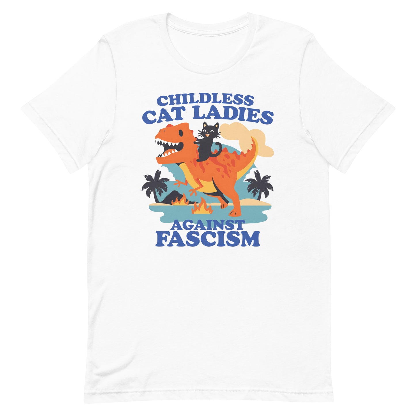 Childless Cat Ladies Against Fascism Unisex T-shirt