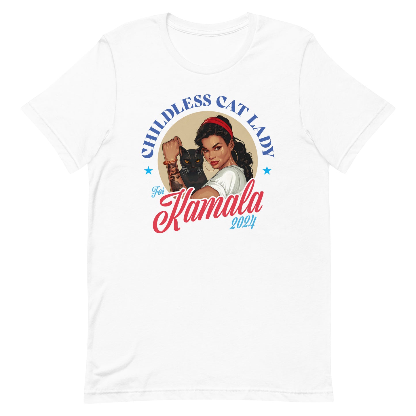 Childless Cat Lady For Kamala Unisex T-shirt