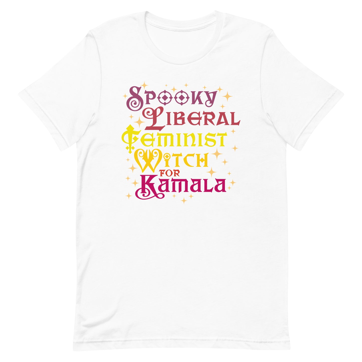 Spooky Liberal Feminist Witch For Kamala Harris Feminist Halloween Unisex T-Shirt