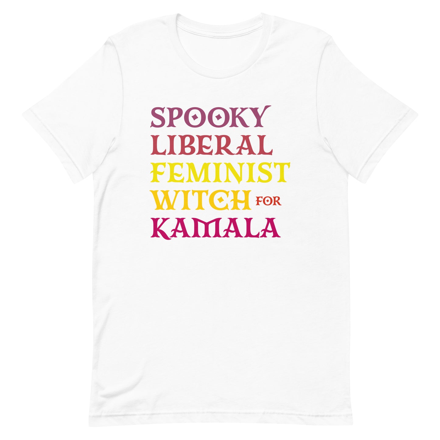 Spooky Liberal Feminist Witch For Kamala Harris Feminist Halloween Unisex T-Shirt