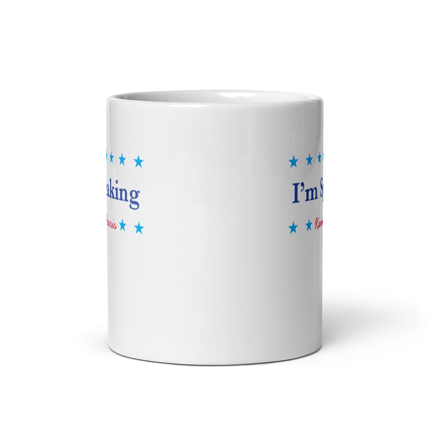 Kamala-Harris-I’m-Speaking White Glossy Mug